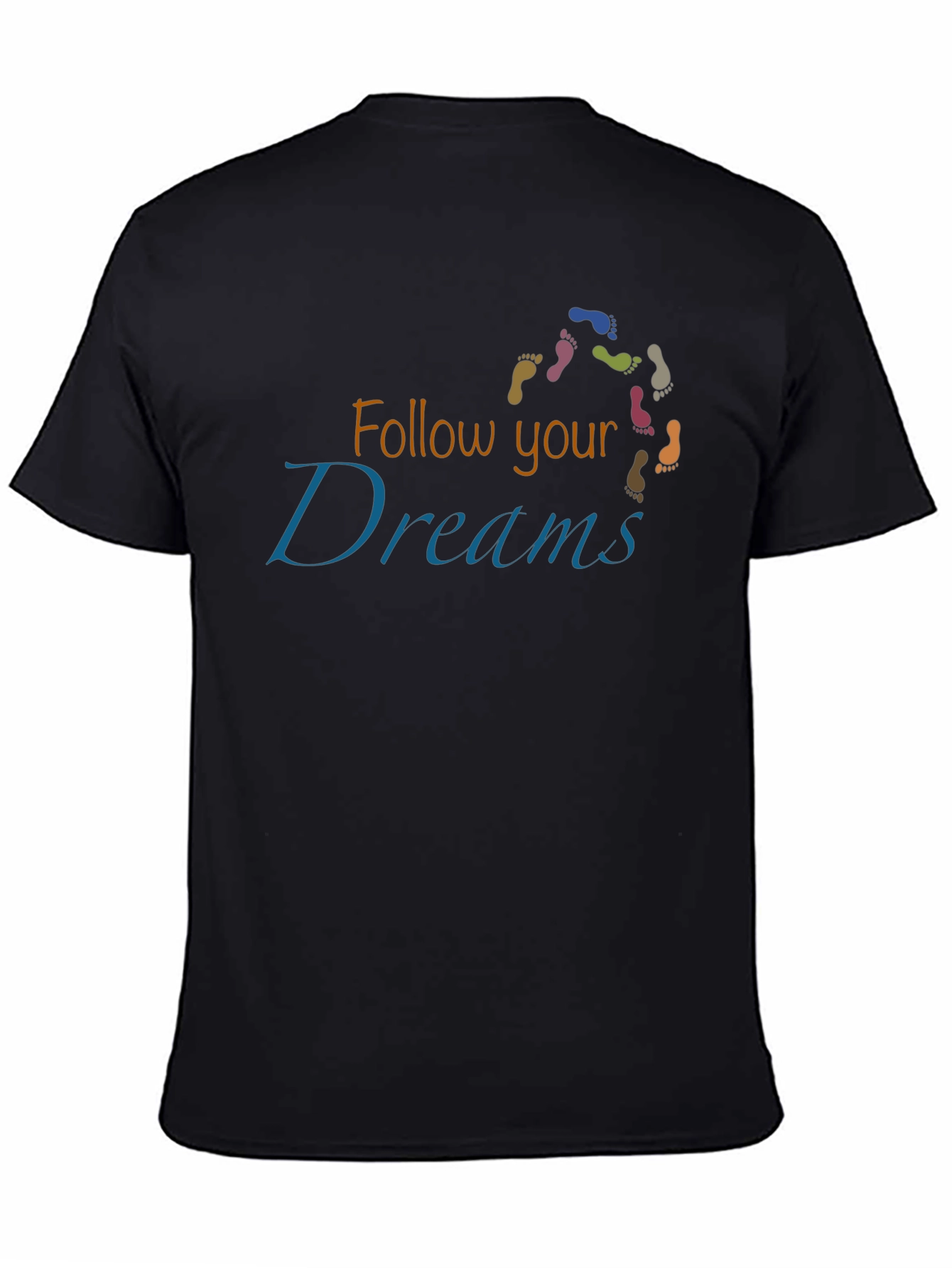 Follow Your Dreams Graphic Tee - Stylish Crew Neck