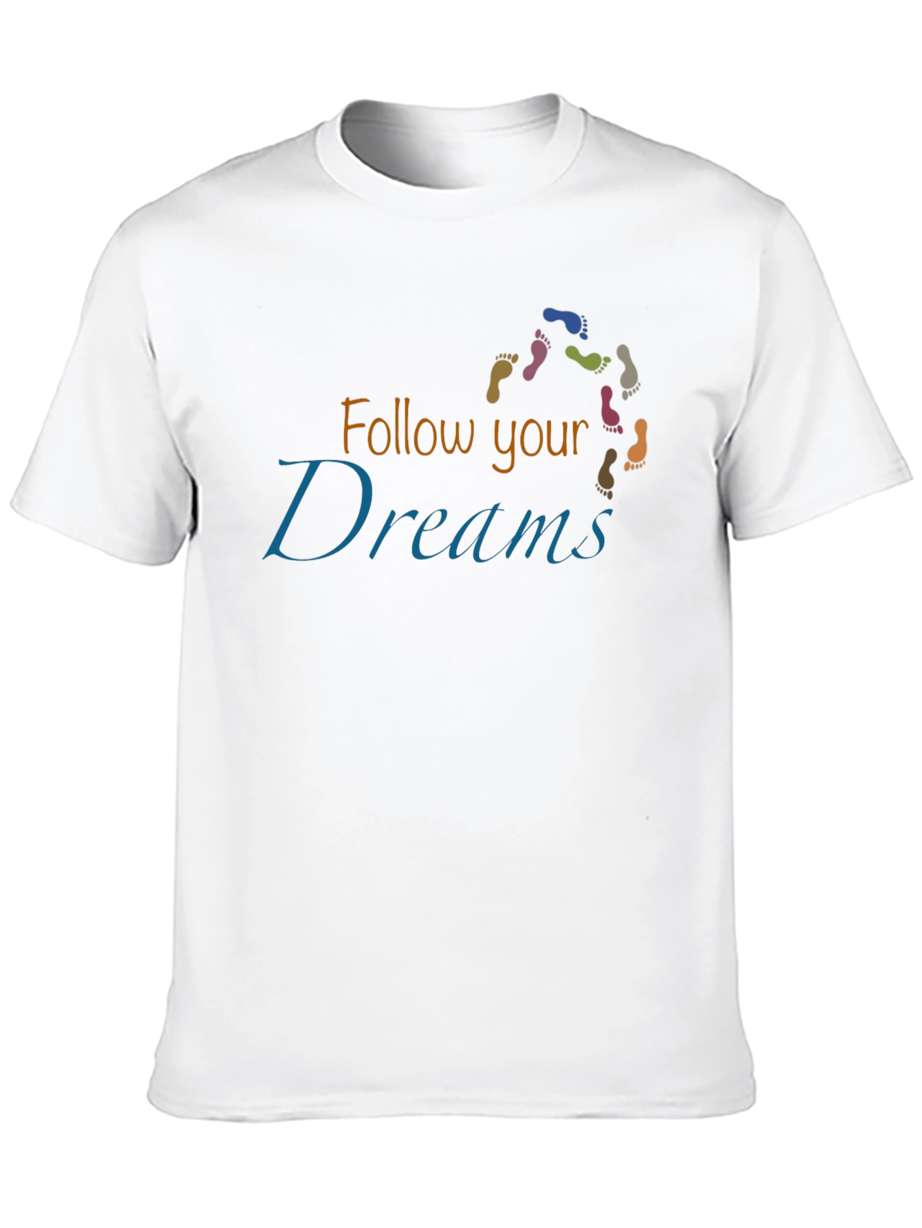 Follow Your Dreams Graphic Tee - Stylish Crew Neck