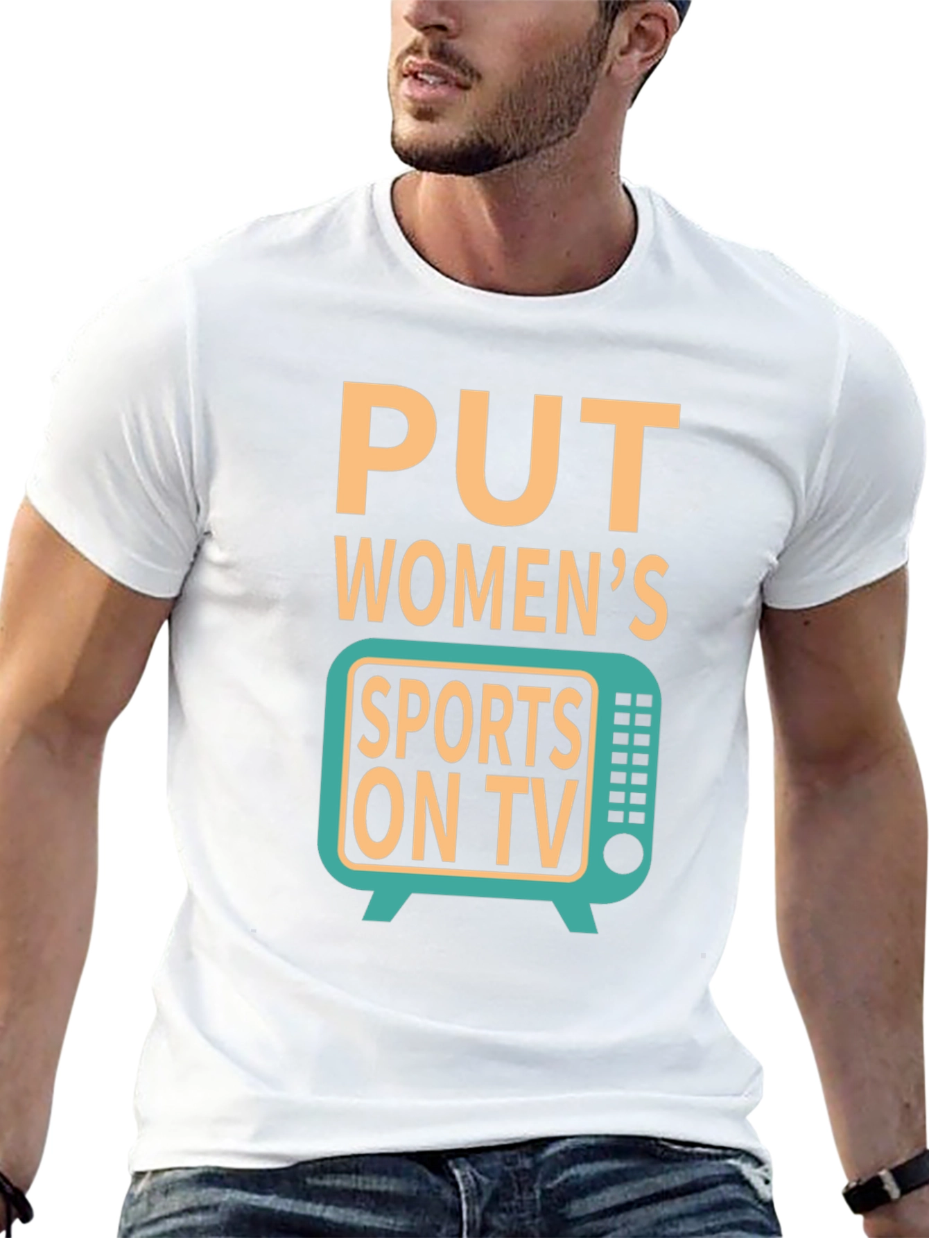 Put Womens Sports on TV Graphic T-Shirt