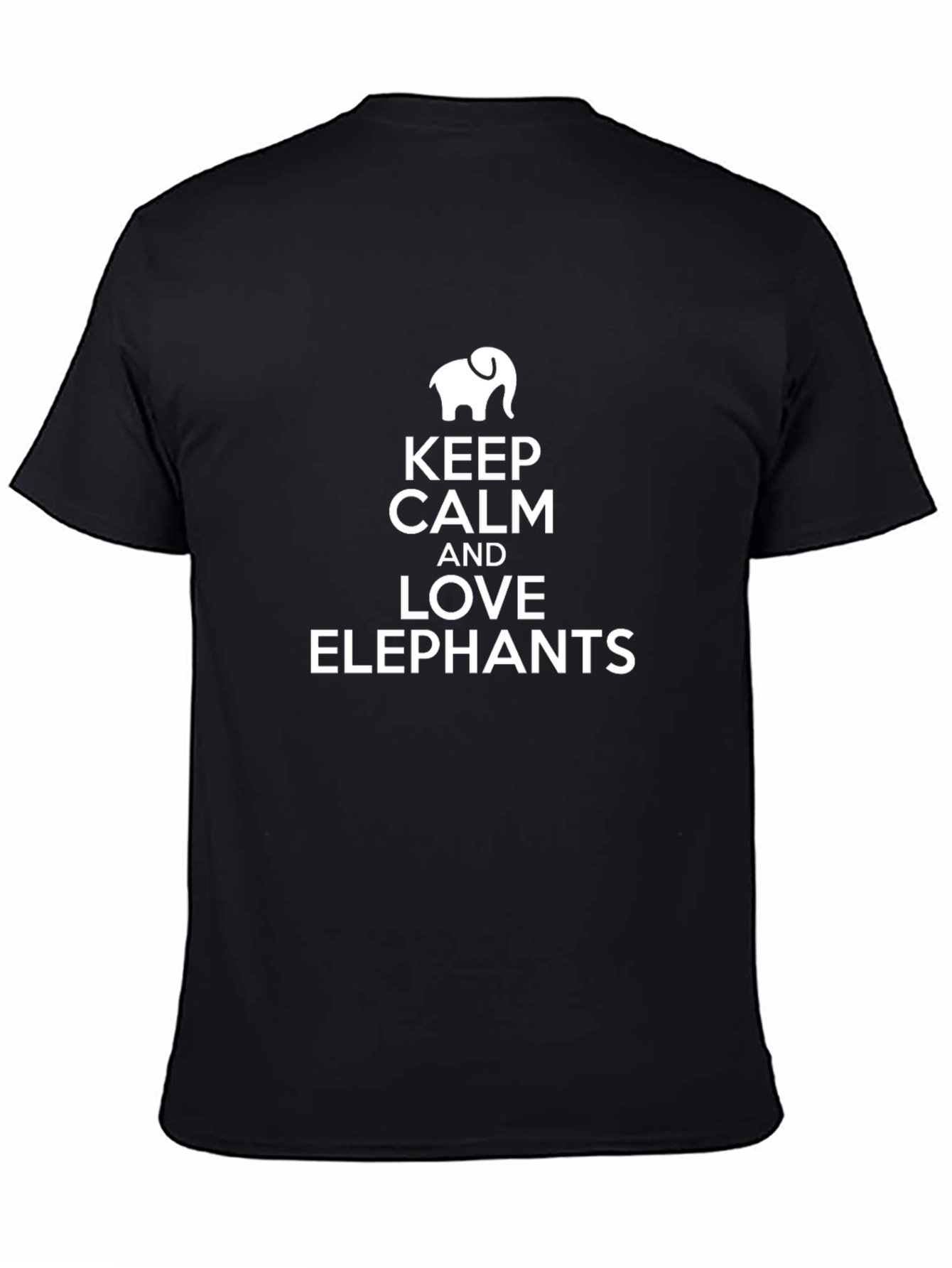 Keep Calm and Love Elephants Graphic T-Shirt