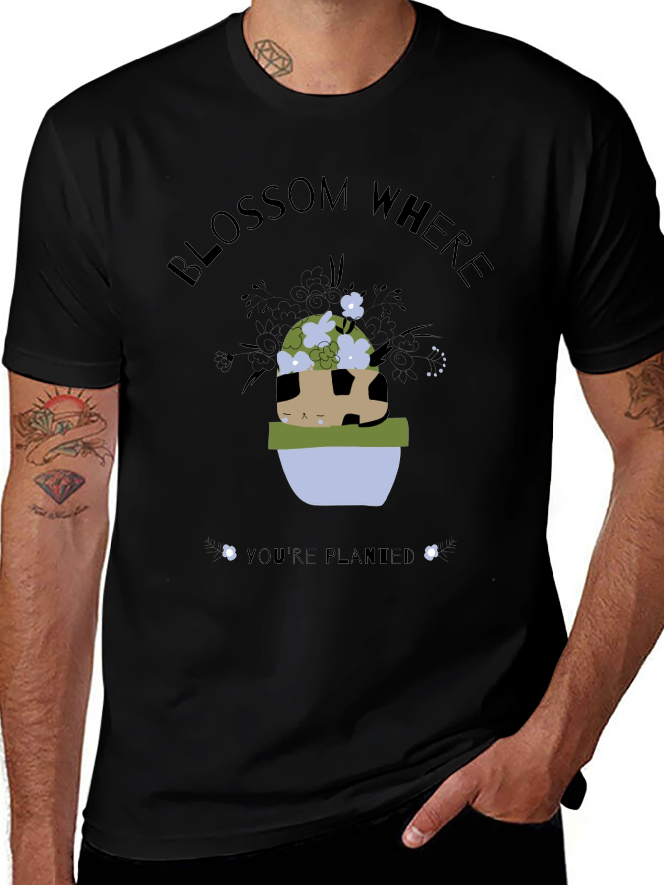 Blossom Where Youre Planted Graphic Tee