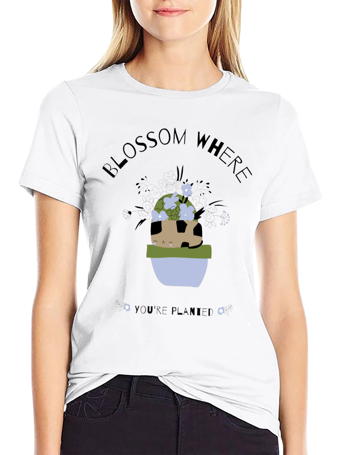 Blossom Where Youre Planted Graphic Tee