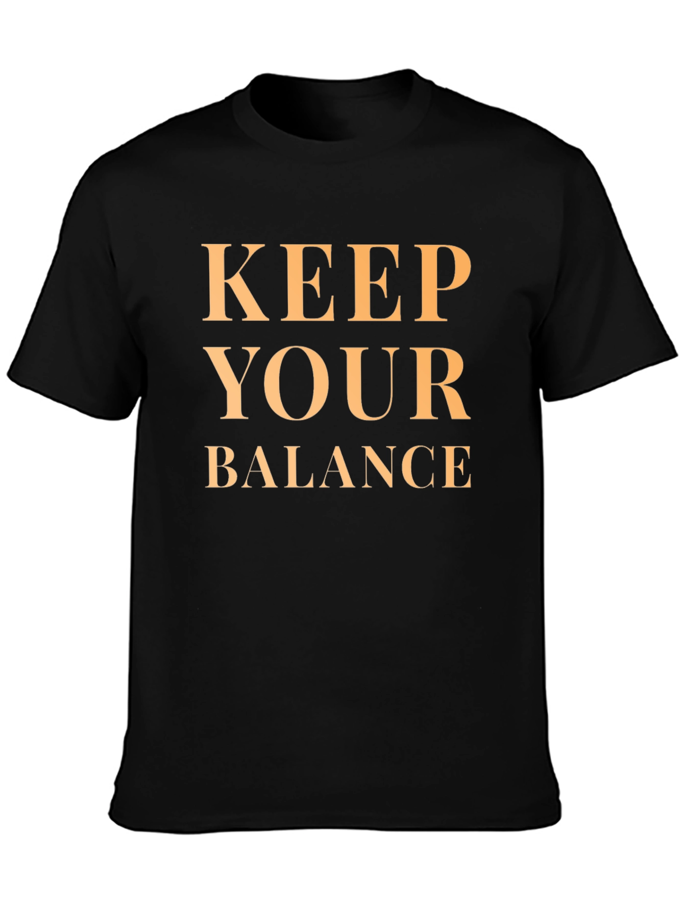 Keep Your Balance Black T-Shirt