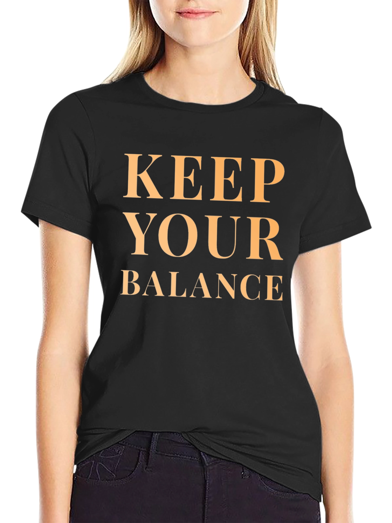 Keep Your Balance Black T-Shirt