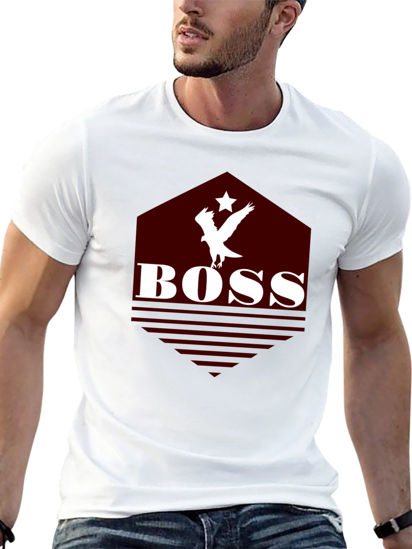 BOSS Eagle Graphic Tee - Black