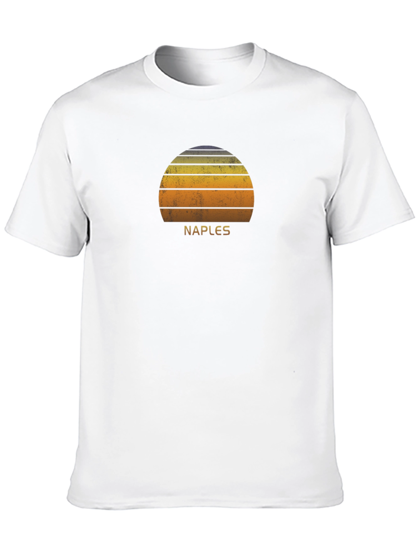 Naples Retro Sunset Graphic T-Shirt