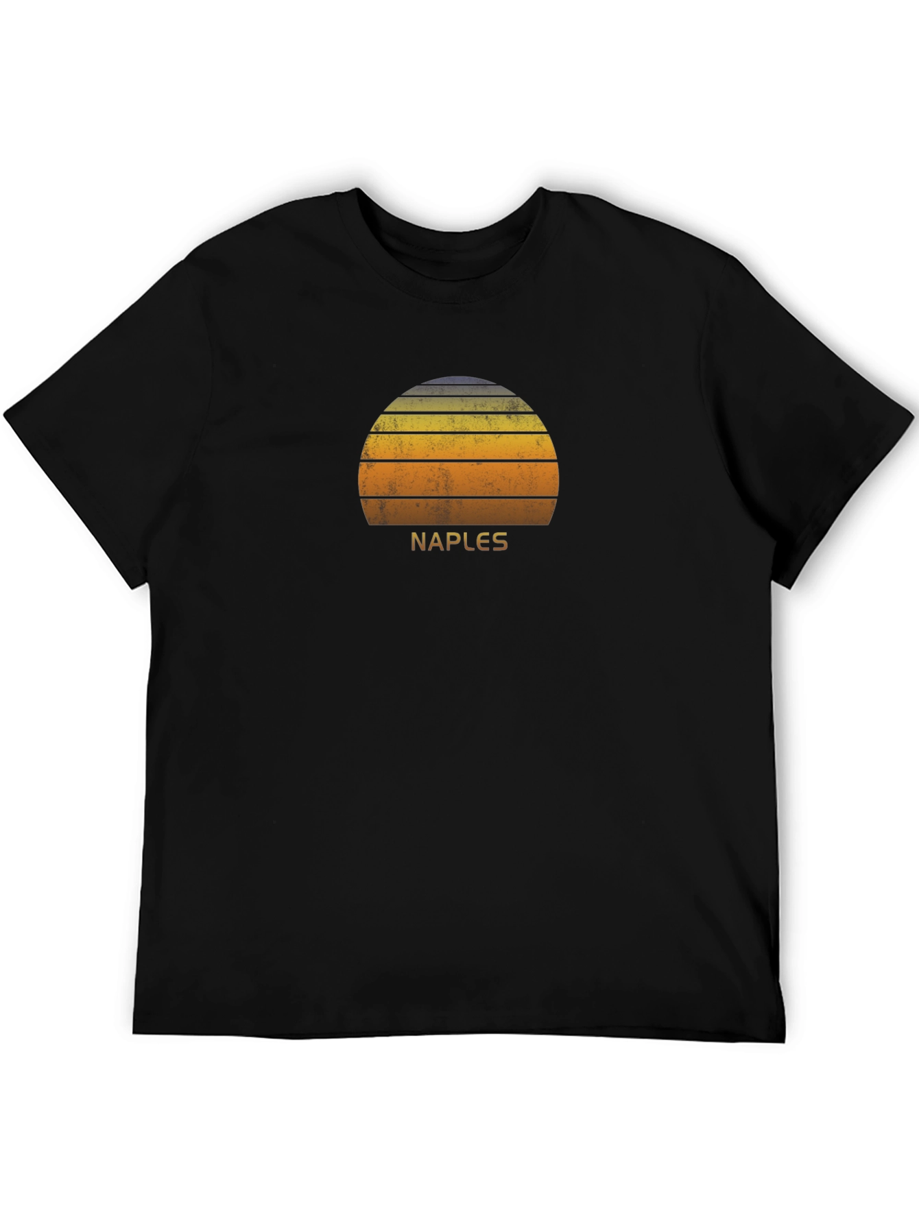Naples Retro Sunset Graphic T-Shirt