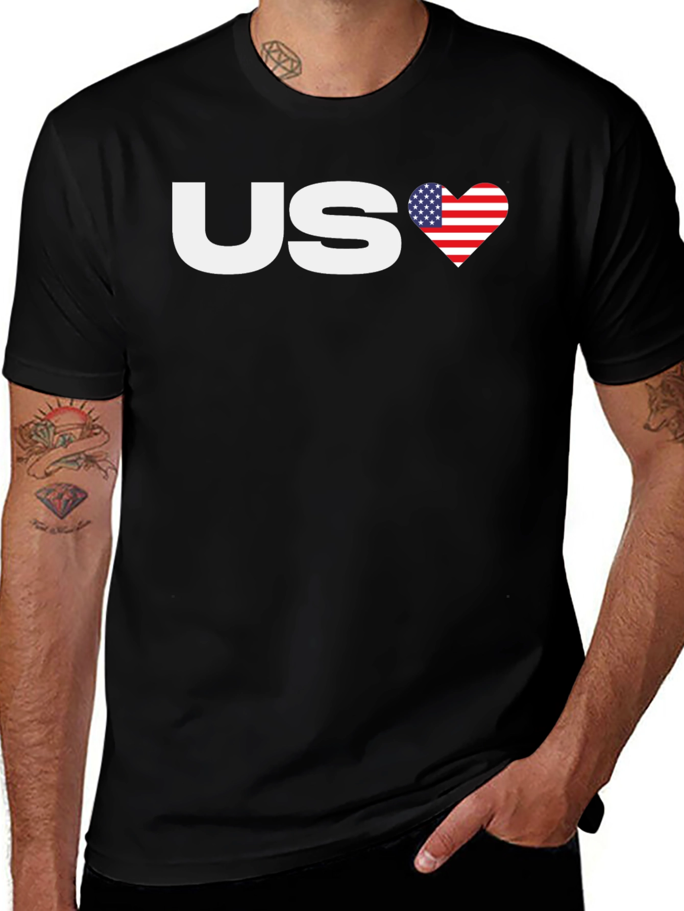 US Love America Graphic T-Shirt