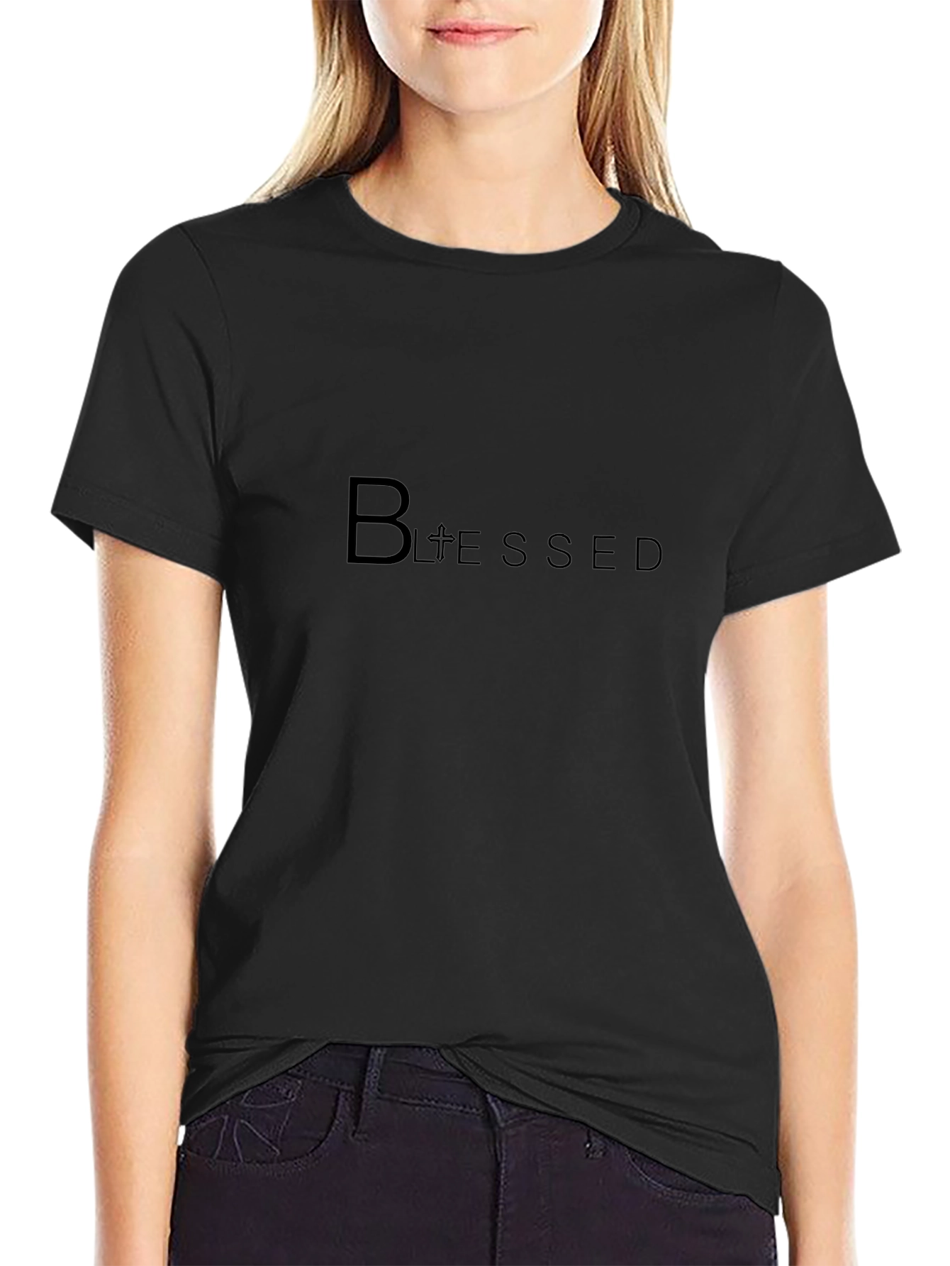 Blessed Graphic Tee - Stylish Religious T-Shirt