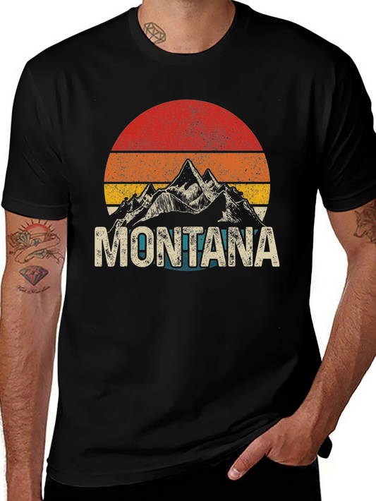 Retro Montana Graphic T-Shirt - Vintage Style