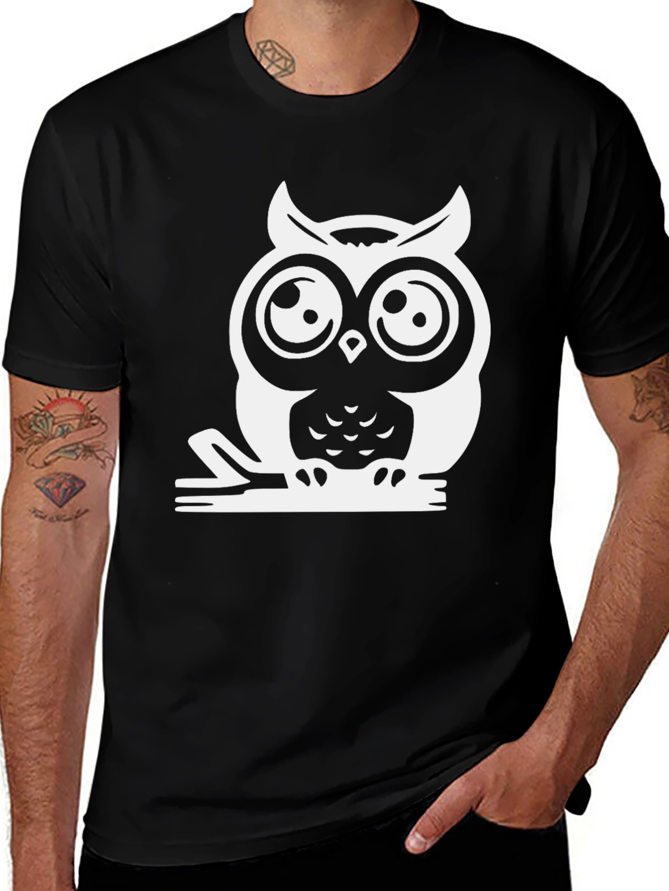 Owl Graphic Tee - Unique Bird Lover Design
