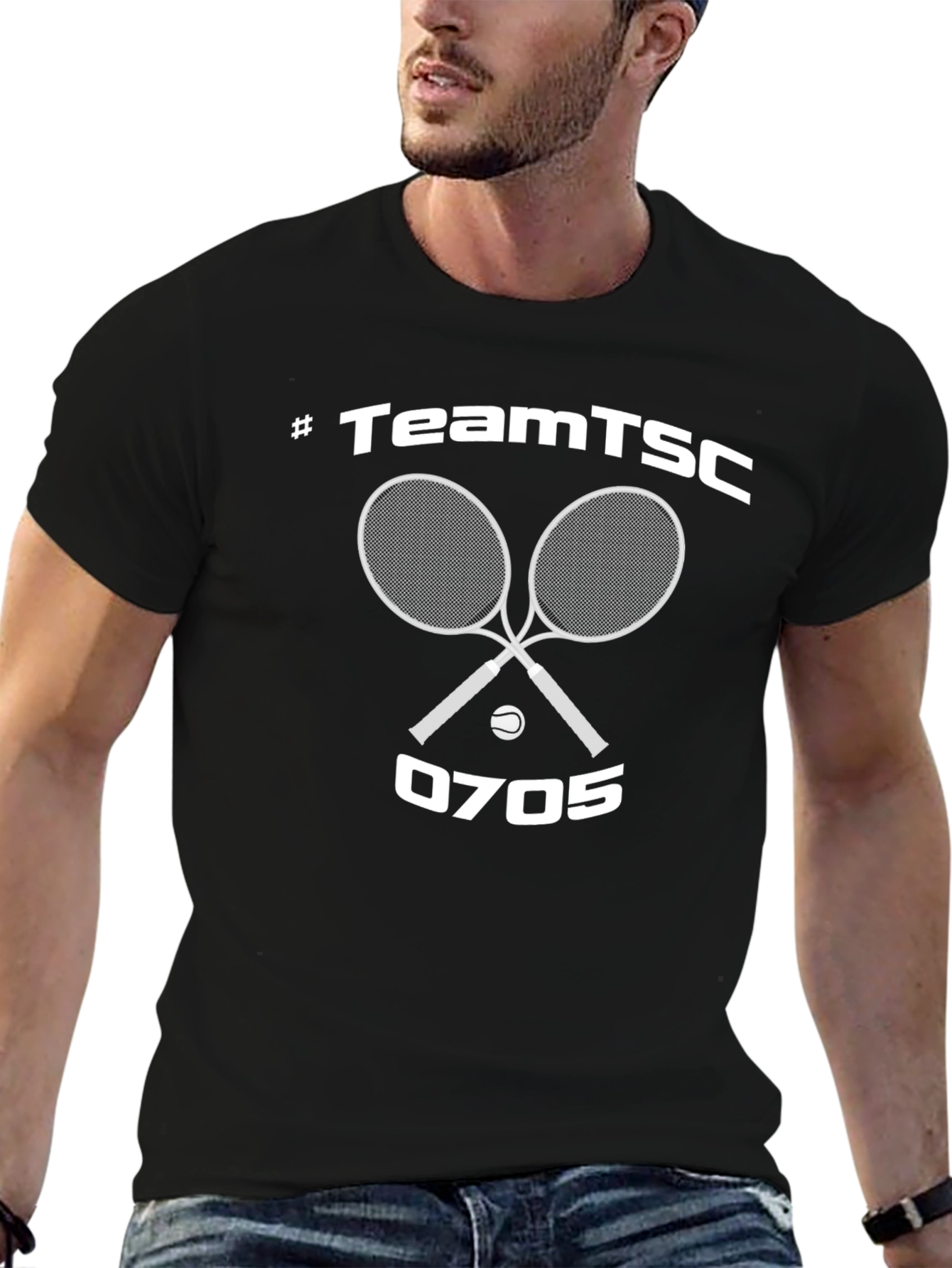 TeamTSC Tennis Racket Graphic T-Shirt