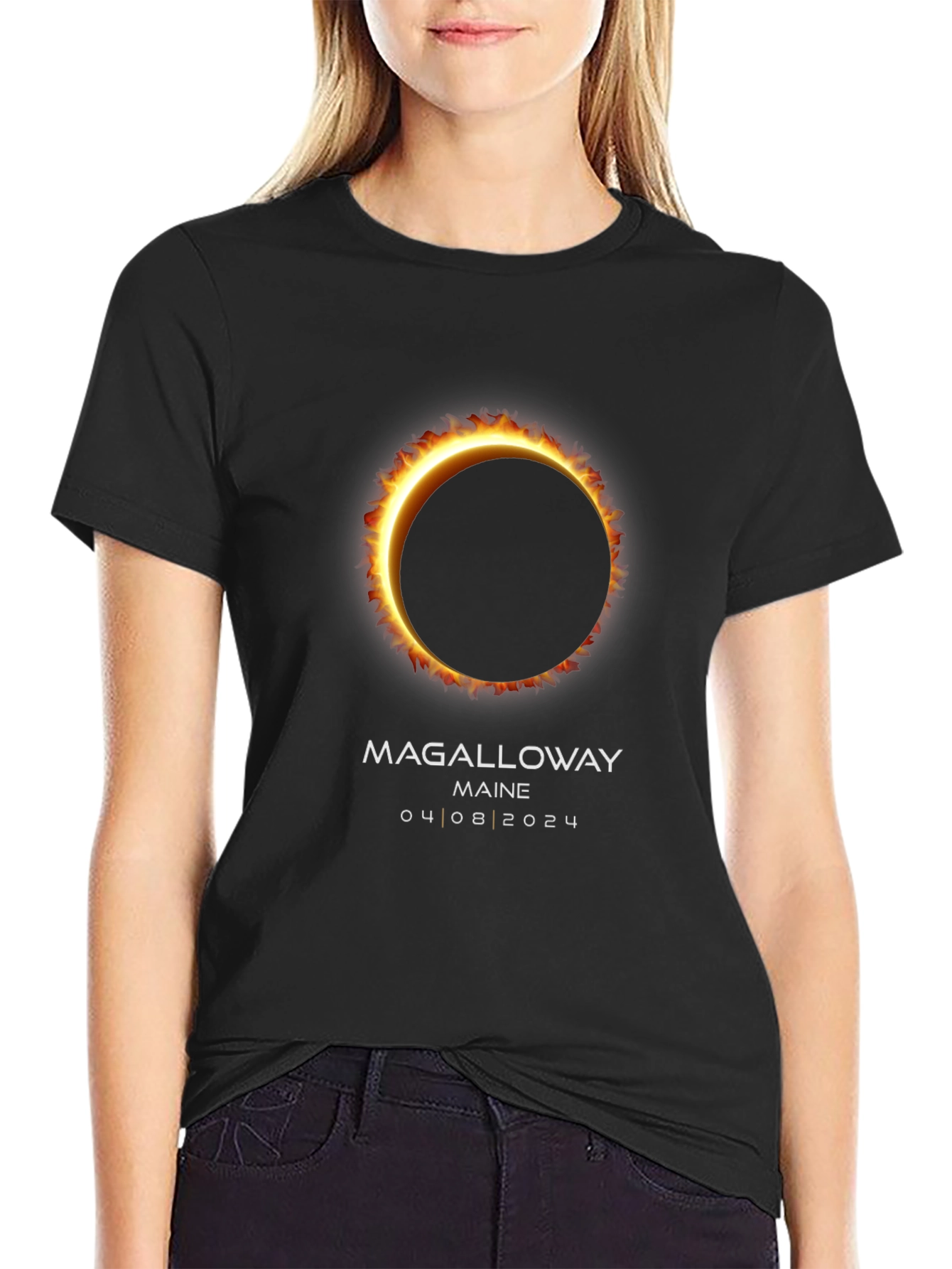 Magalloway Maine Eclipse 04/08/2024 T-Shirt