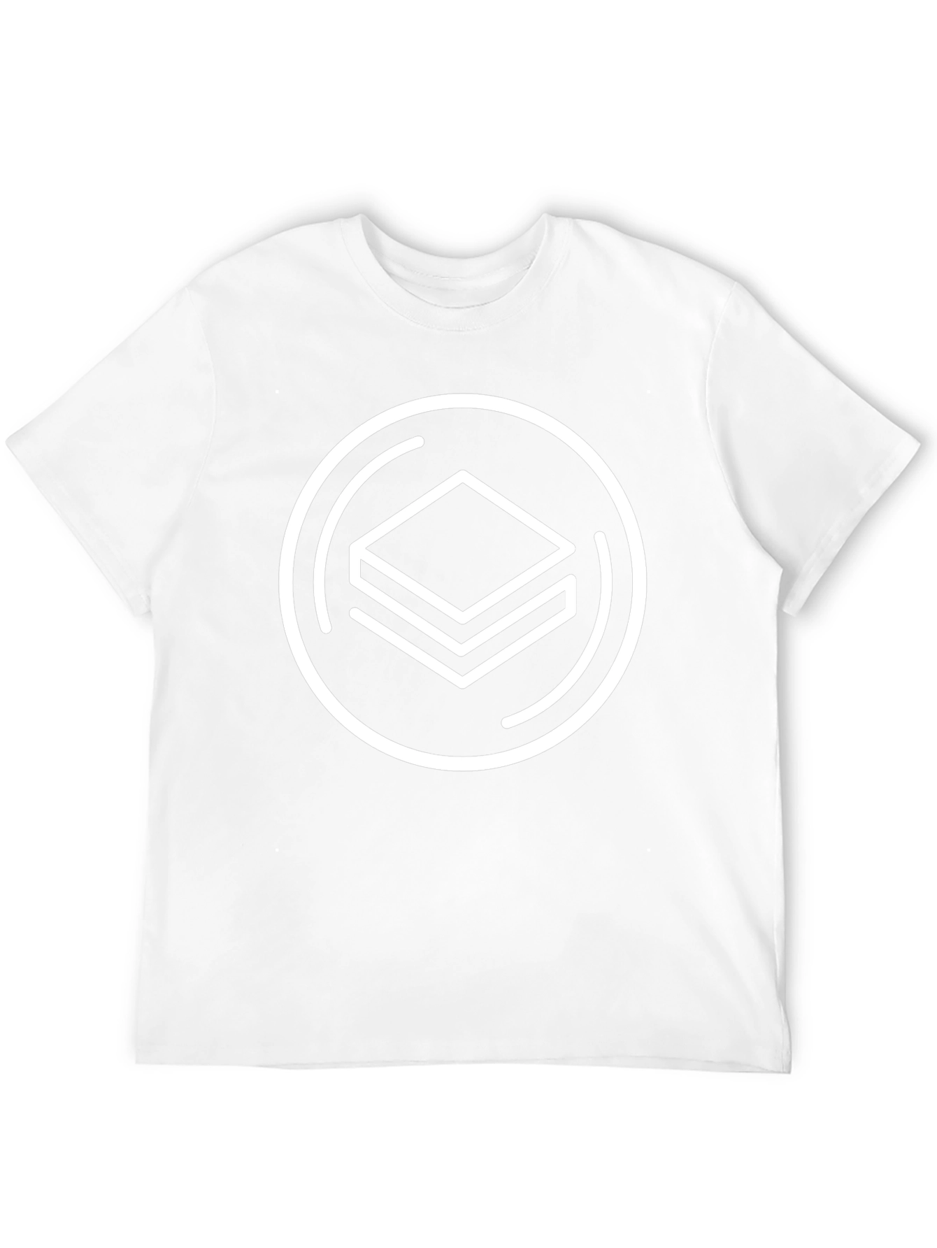 Abstract Geometric Logo Black T-Shirt