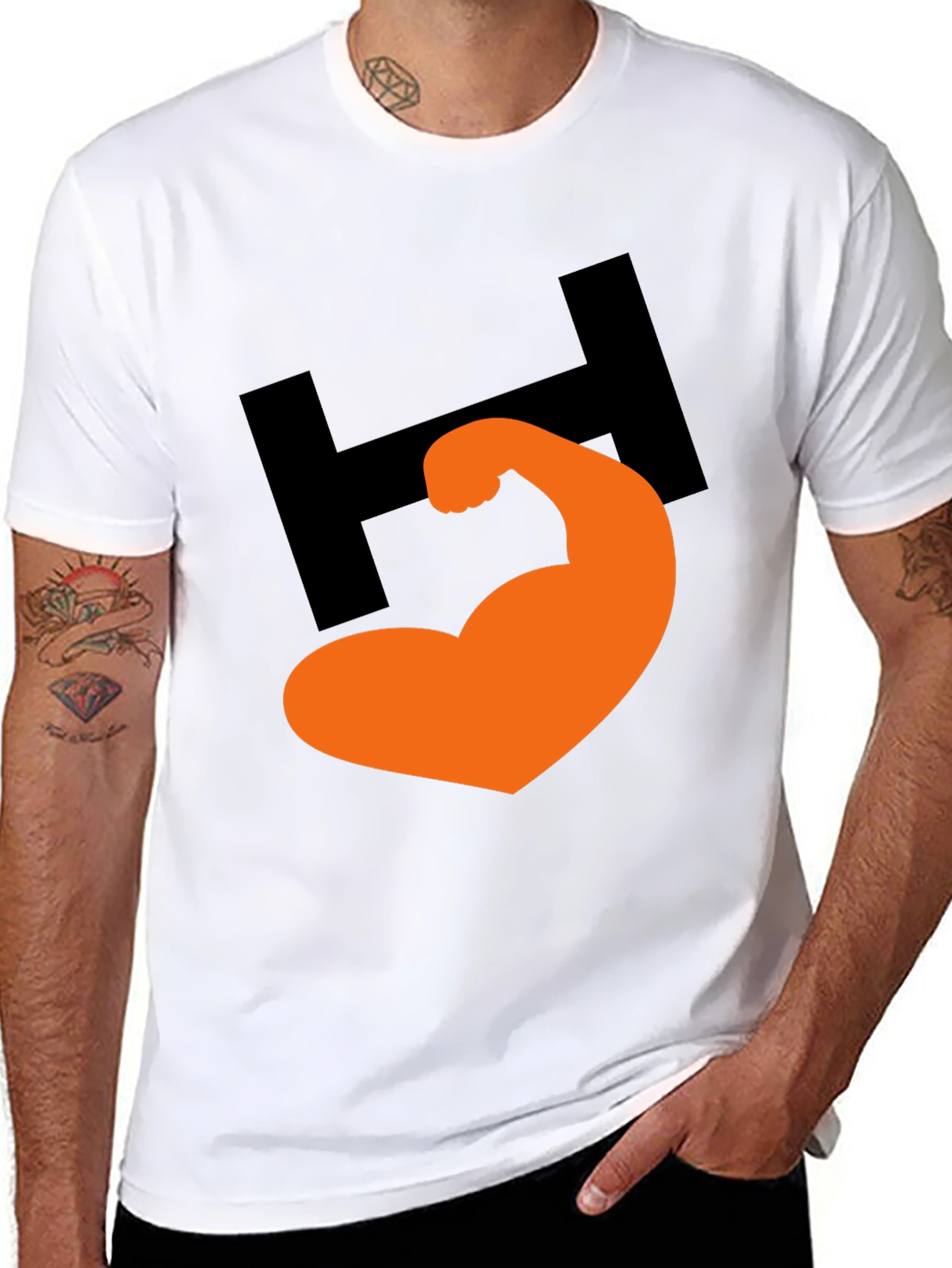 Bold Graphic Tee - H Muscle Design