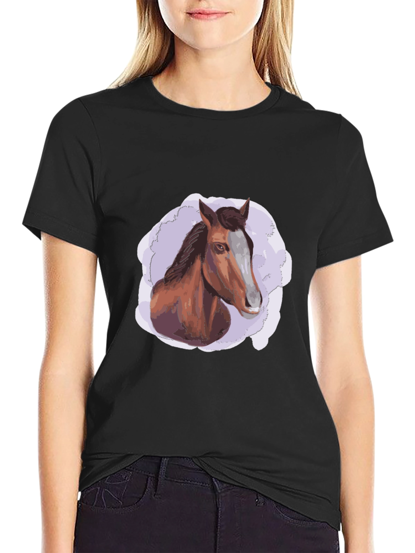 Horse Graphic Black T-Shirt - Stylish Casual Wear