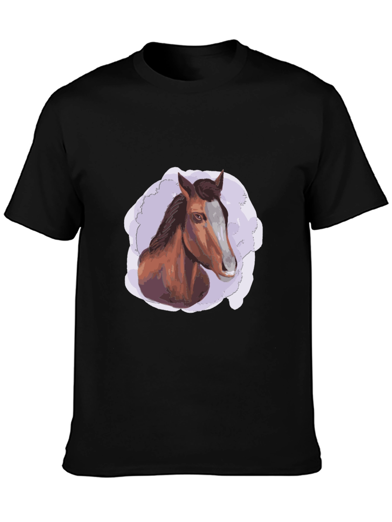 Horse Graphic Black T-Shirt - Stylish Casual Wear