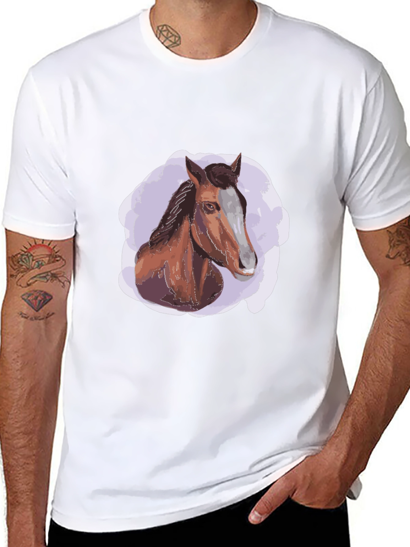 Horse Graphic Black T-Shirt - Stylish Casual Wear