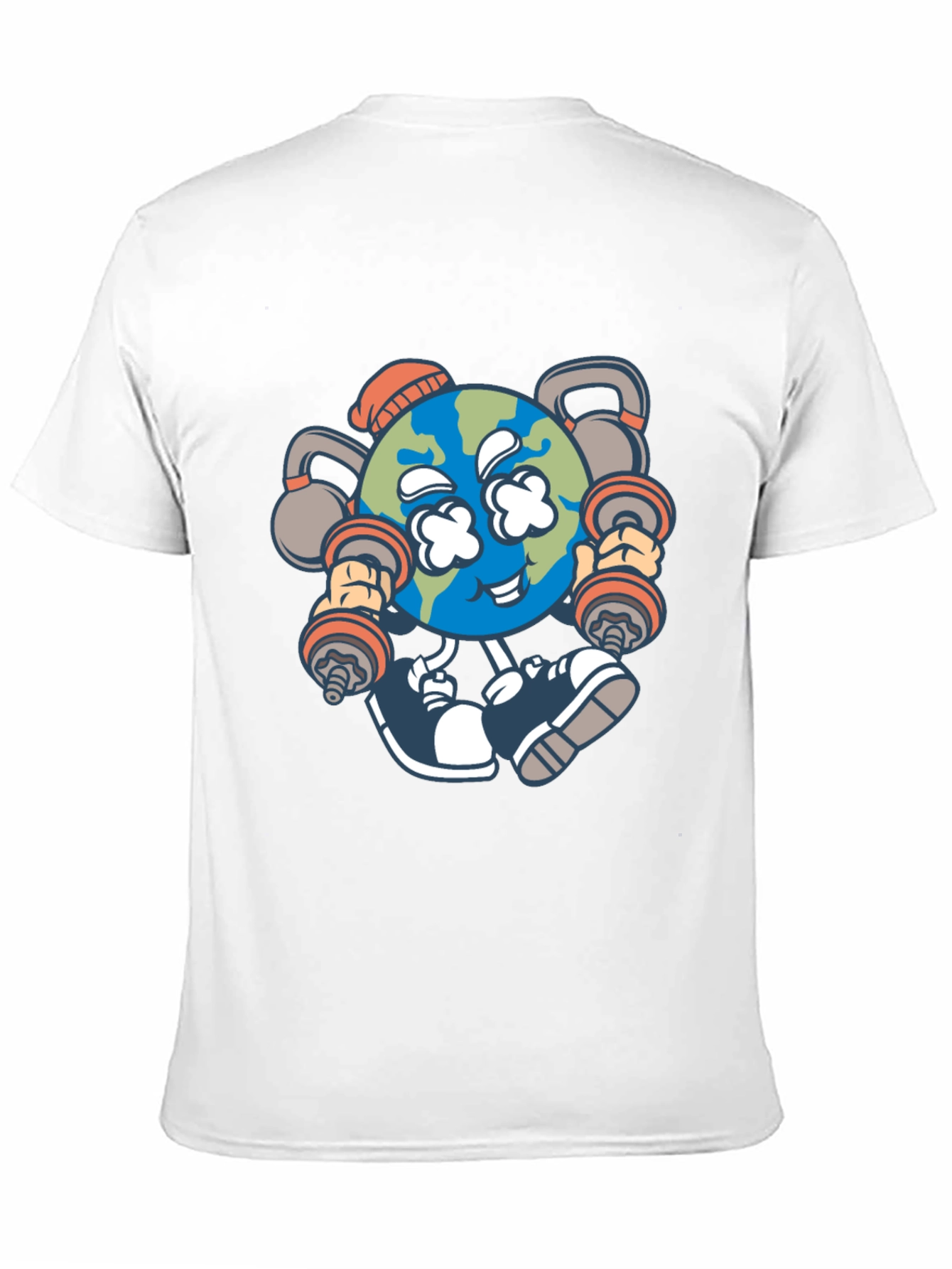 Funny Earth Workout Graphic T-Shirt