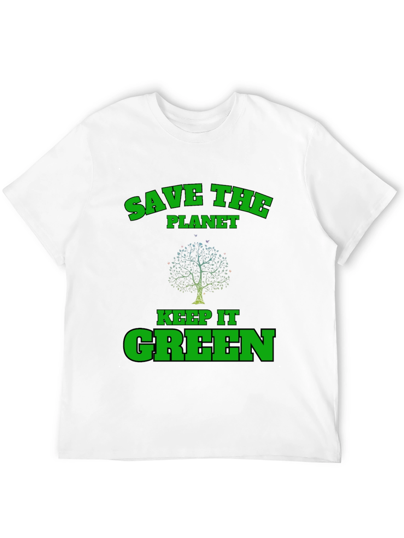 Eco-Friendly Save the Planet Black T-Shirt
