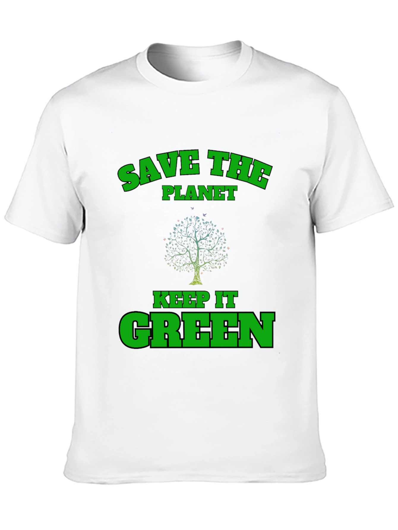 Eco-Friendly Save the Planet Black T-Shirt