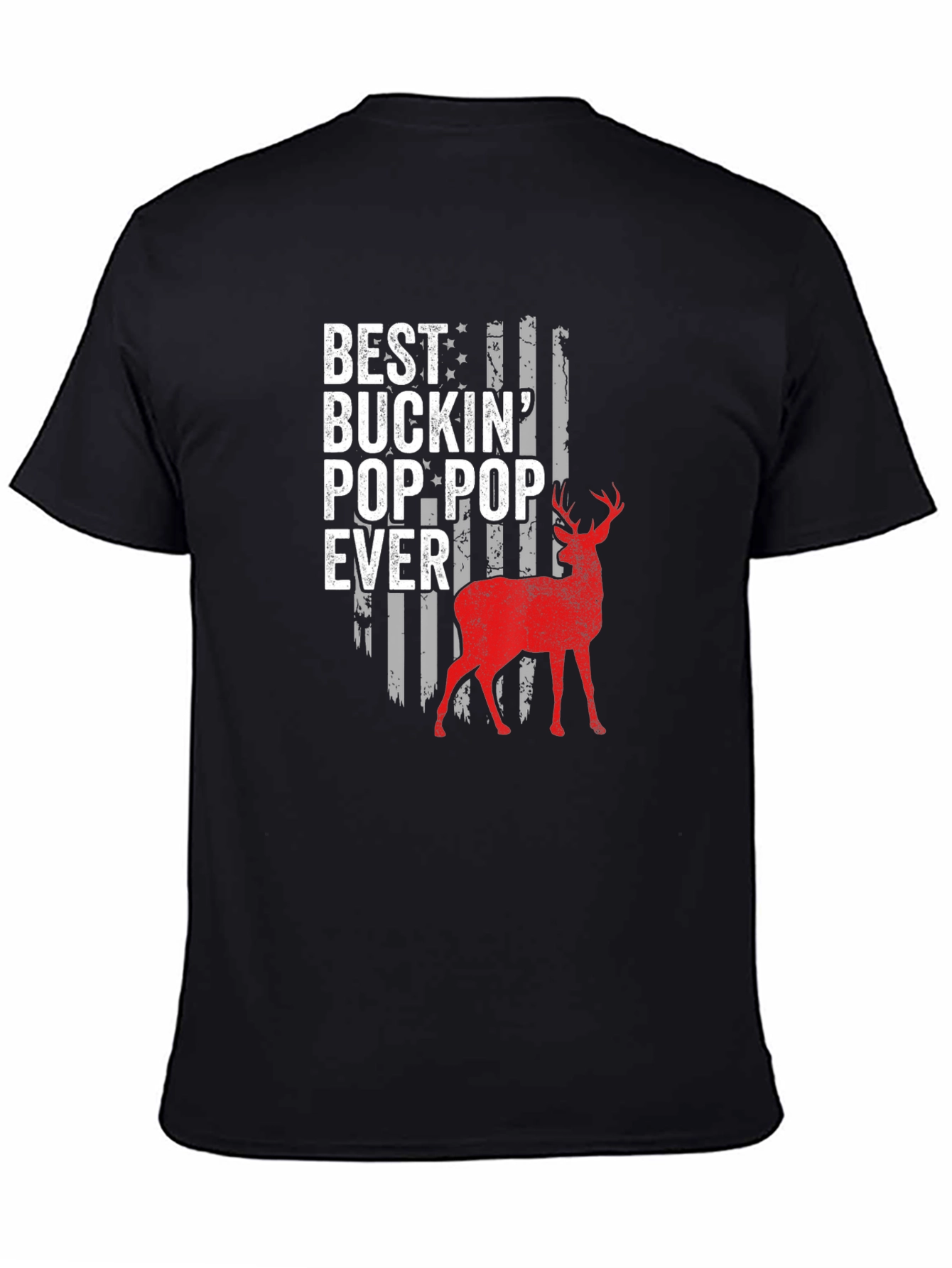 Best Buckin Pop-Pop Ever Black T-Shirt