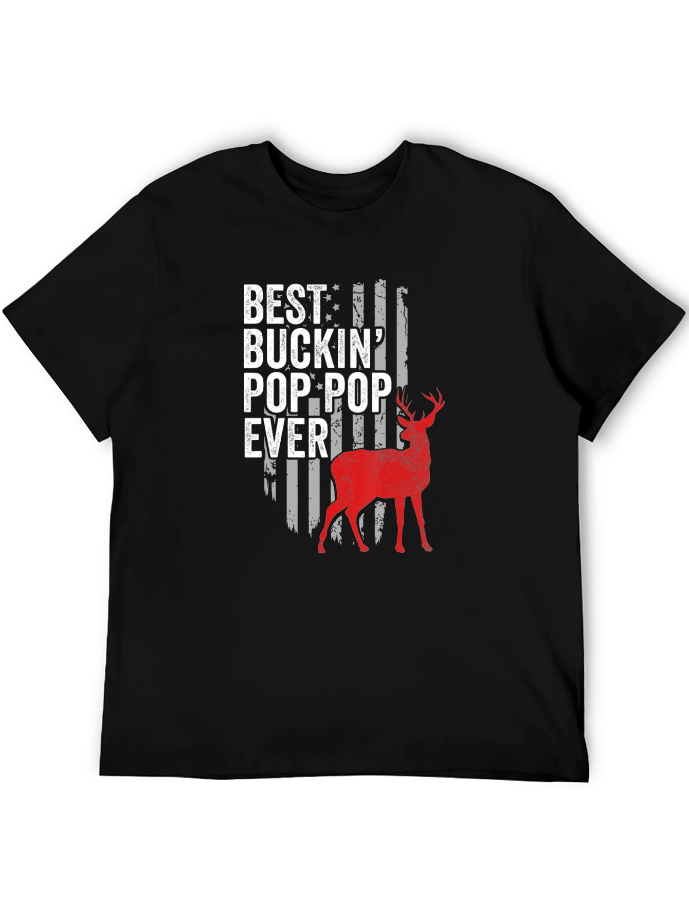 Best Buckin Pop-Pop Ever Black T-Shirt