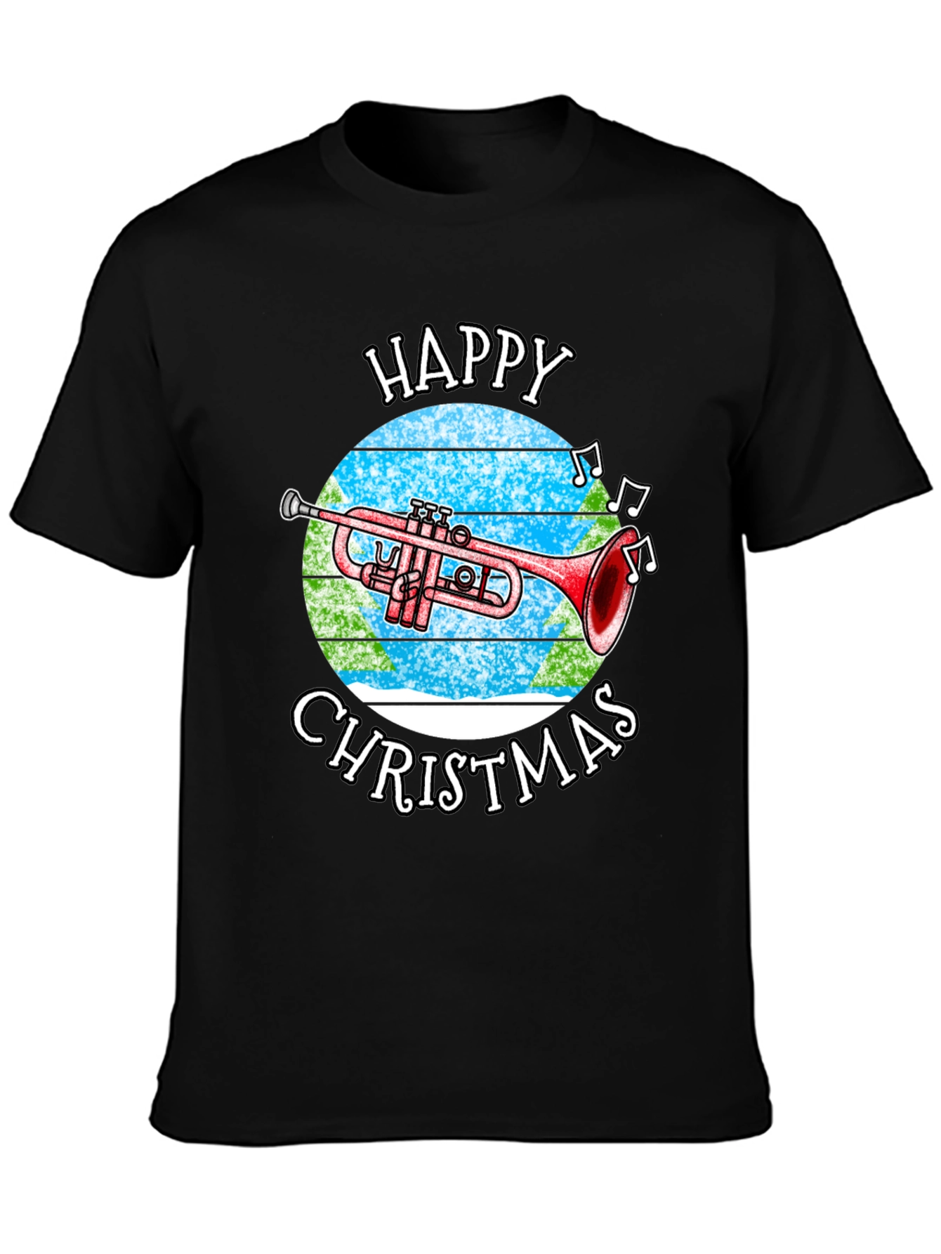 Happy Christmas Trumpet T-Shirt