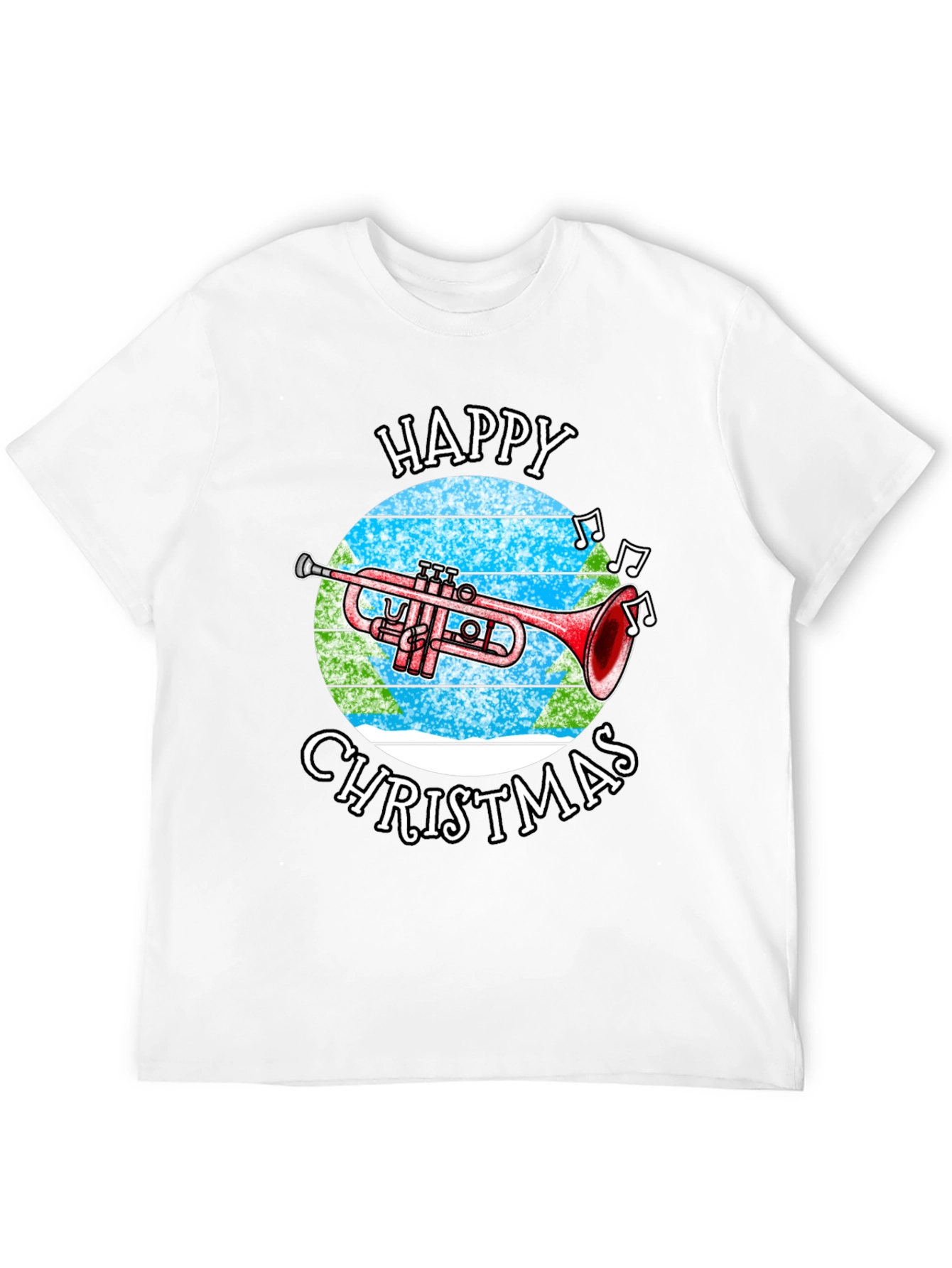 Happy Christmas Trumpet T-Shirt