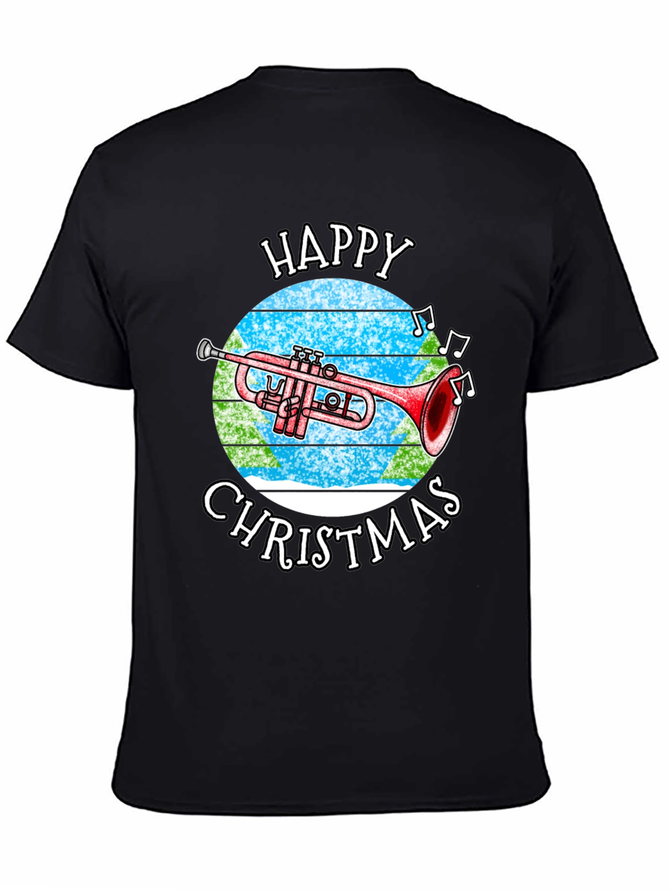 Happy Christmas Trumpet T-Shirt