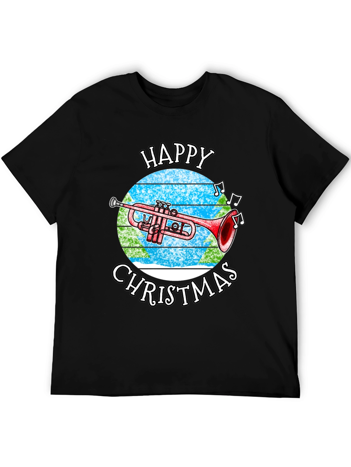 Happy Christmas Trumpet T-Shirt