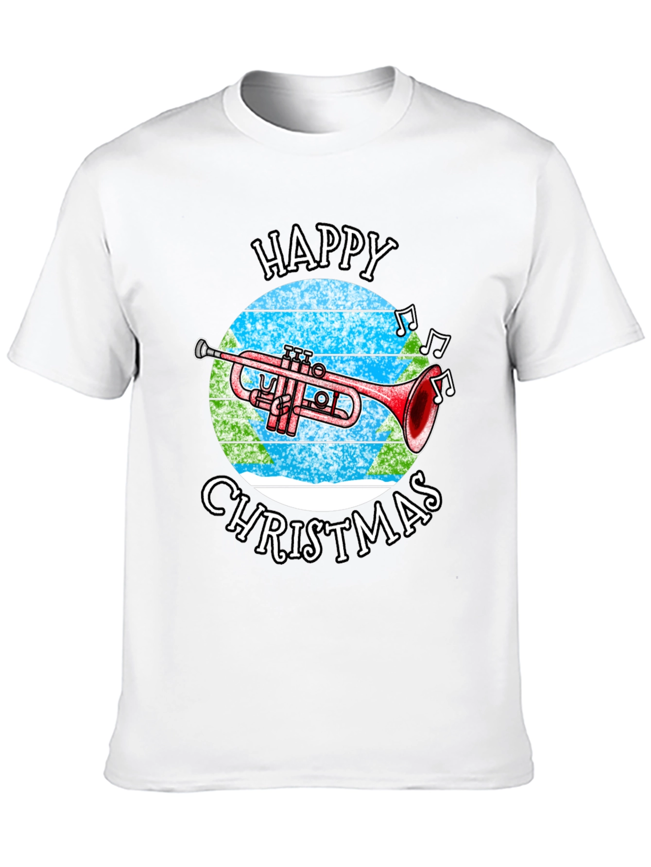 Happy Christmas Trumpet T-Shirt
