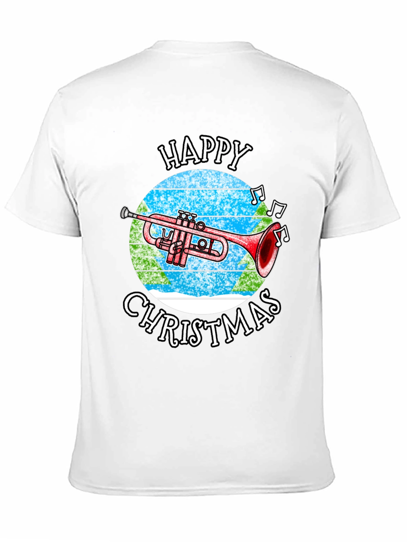 Happy Christmas Trumpet T-Shirt