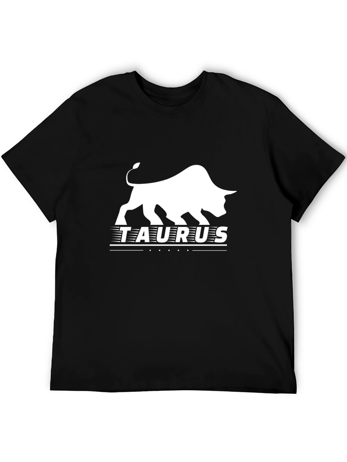Taurus Zodiac Black Graphic T-Shirt