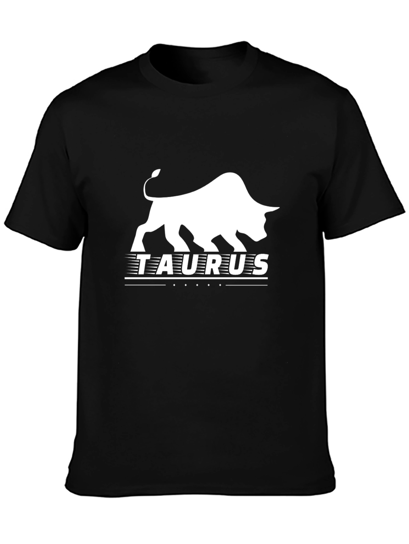 Taurus Zodiac Black Graphic T-Shirt