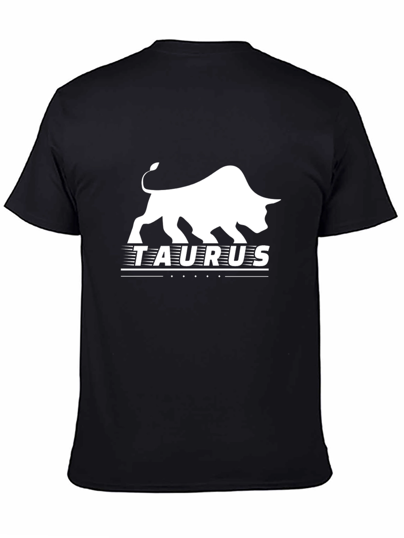Taurus Zodiac Black Graphic T-Shirt