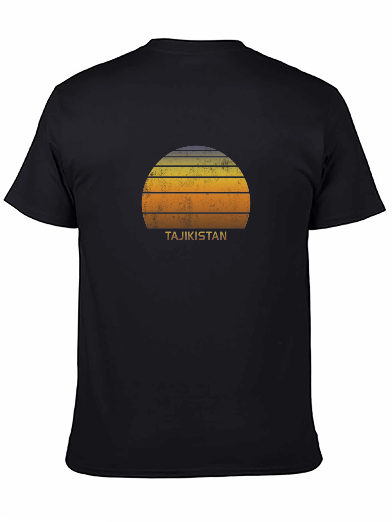 Tajikistan Retro Sunset T-Shirt