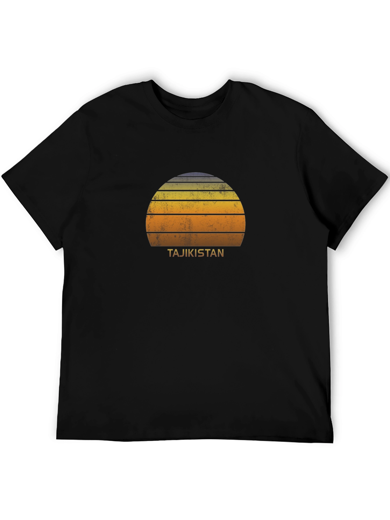 Tajikistan Retro Sunset T-Shirt