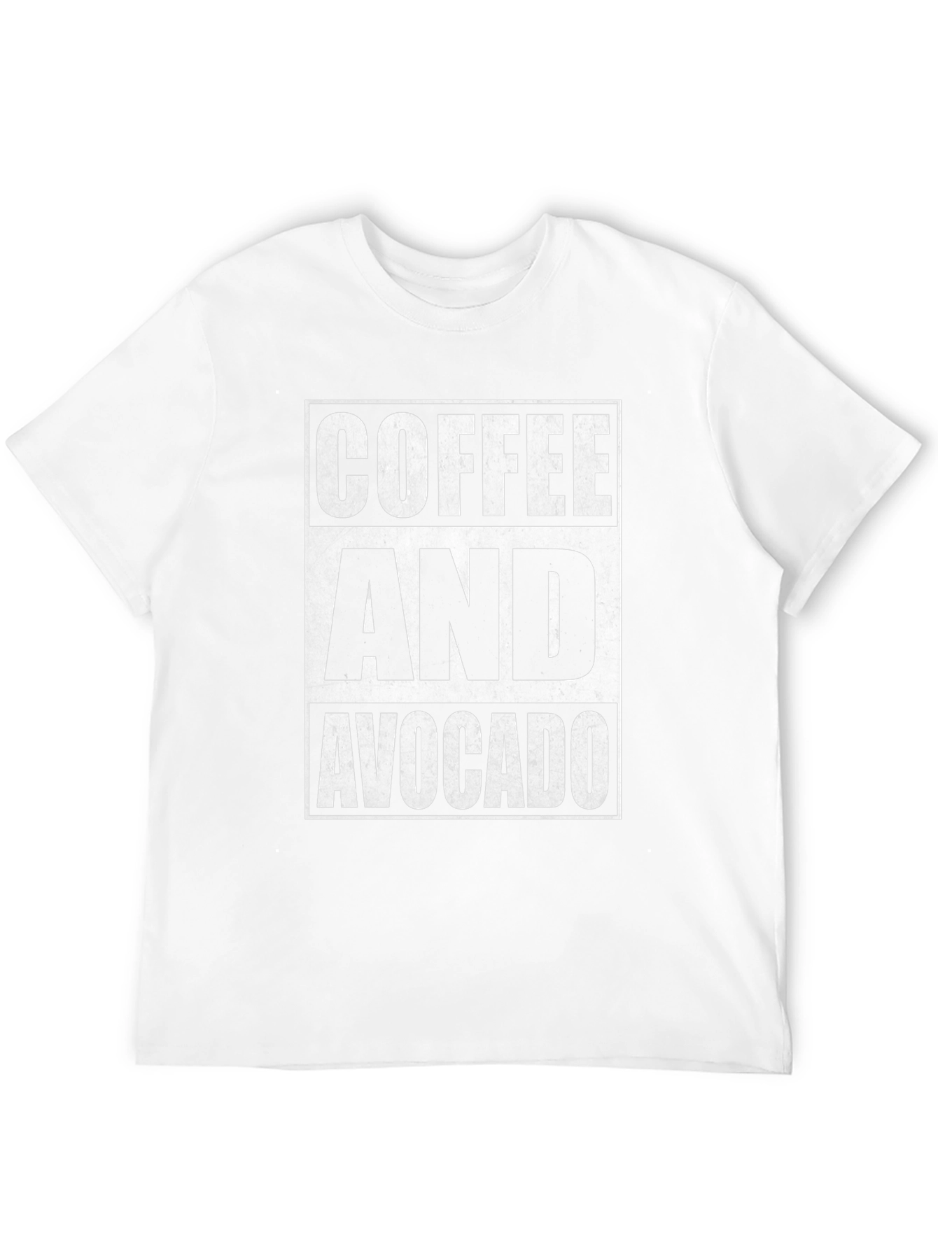 Coffee and Avocado Graphic Tee - Unisex Black T-Shirt