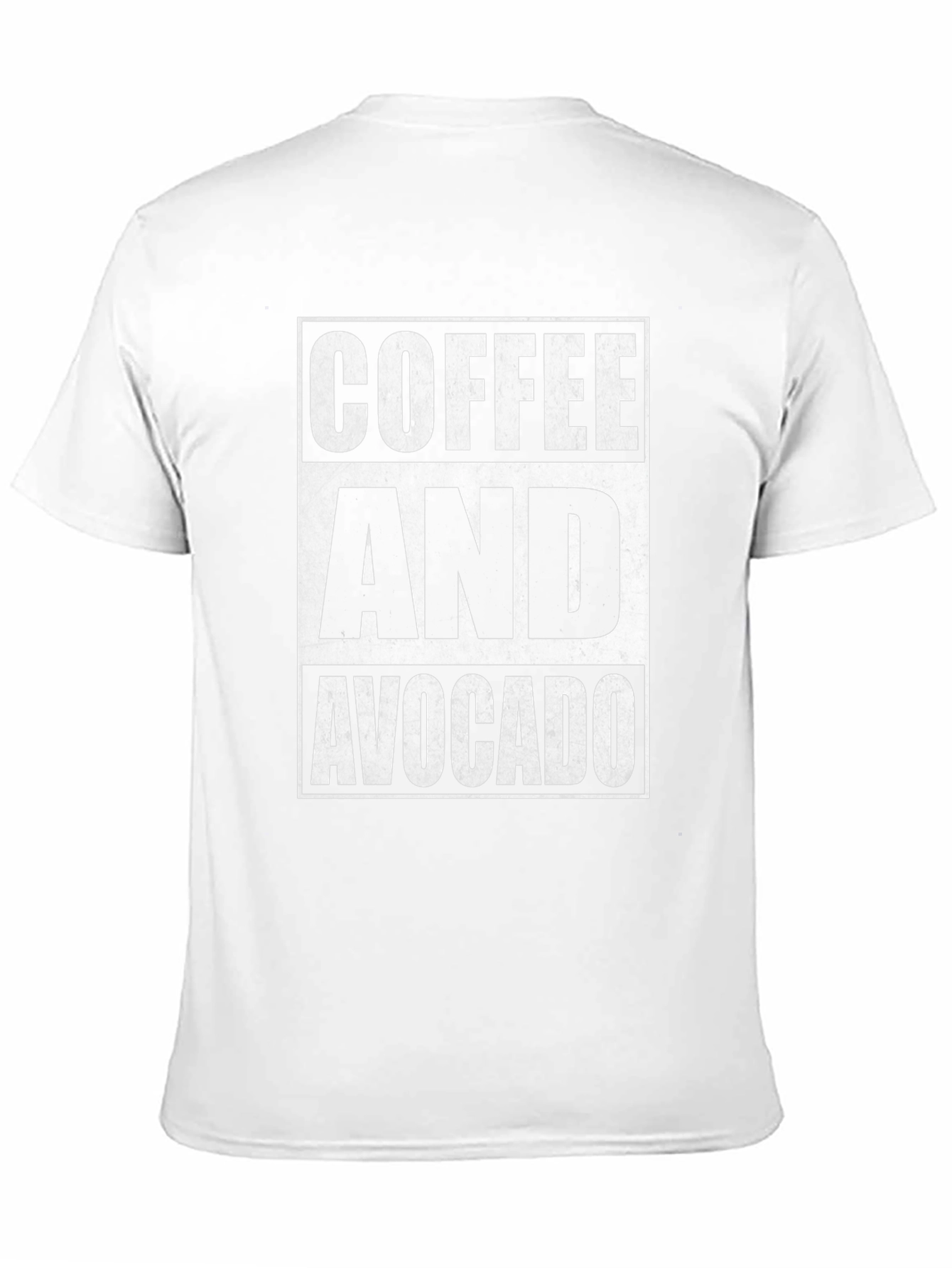 Coffee and Avocado Graphic Tee - Unisex Black T-Shirt