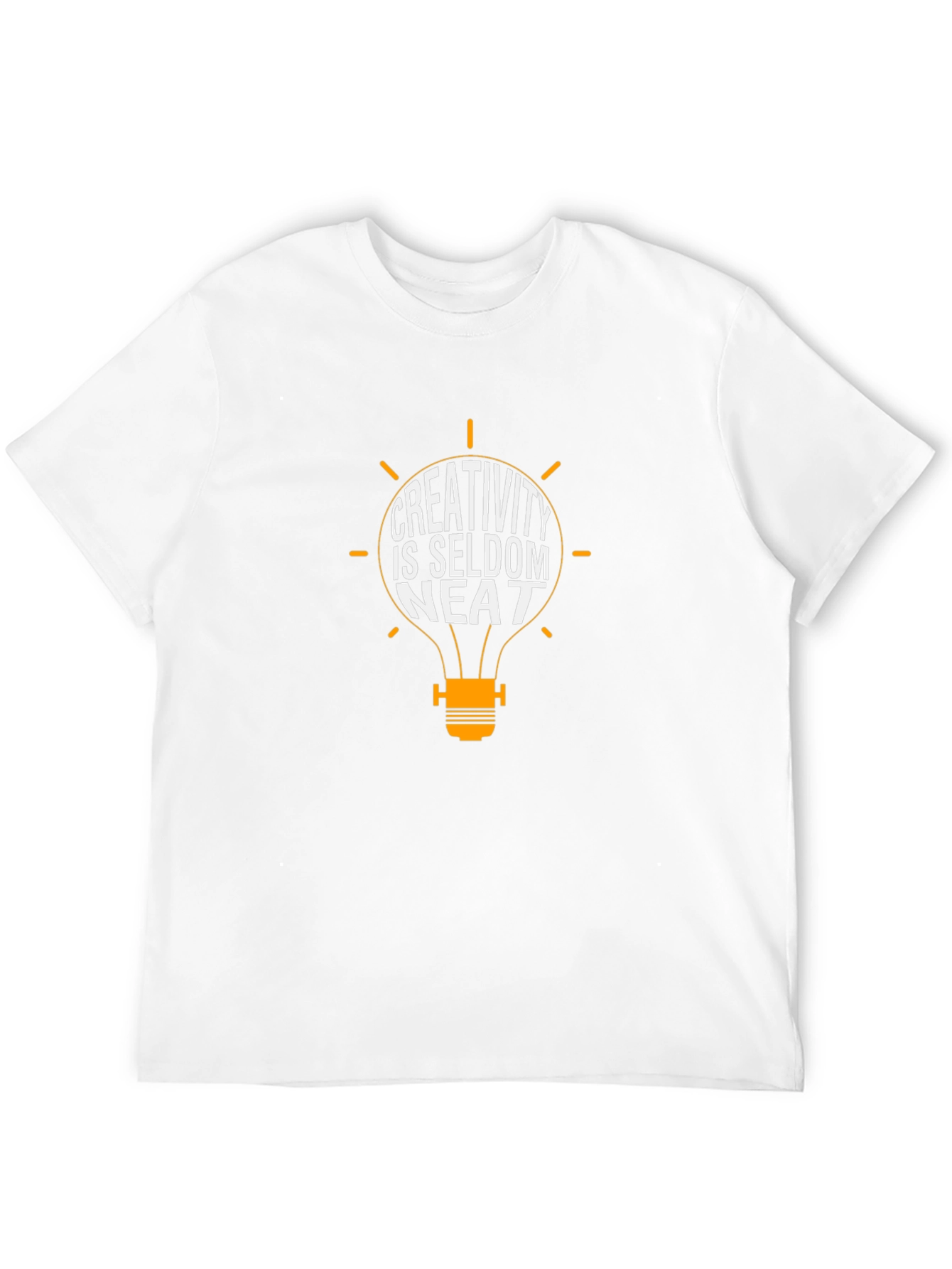 Creativity is Seldom Neat T-Shirt - Black