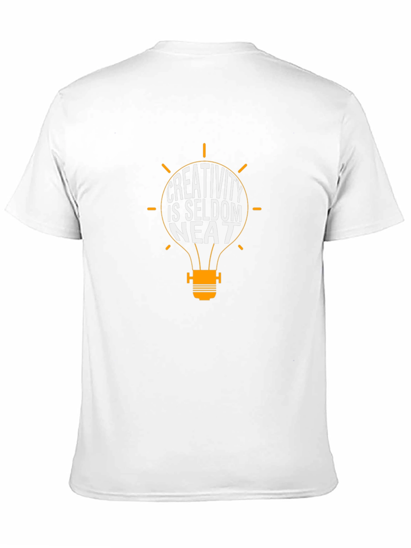 Creativity is Seldom Neat T-Shirt - Black