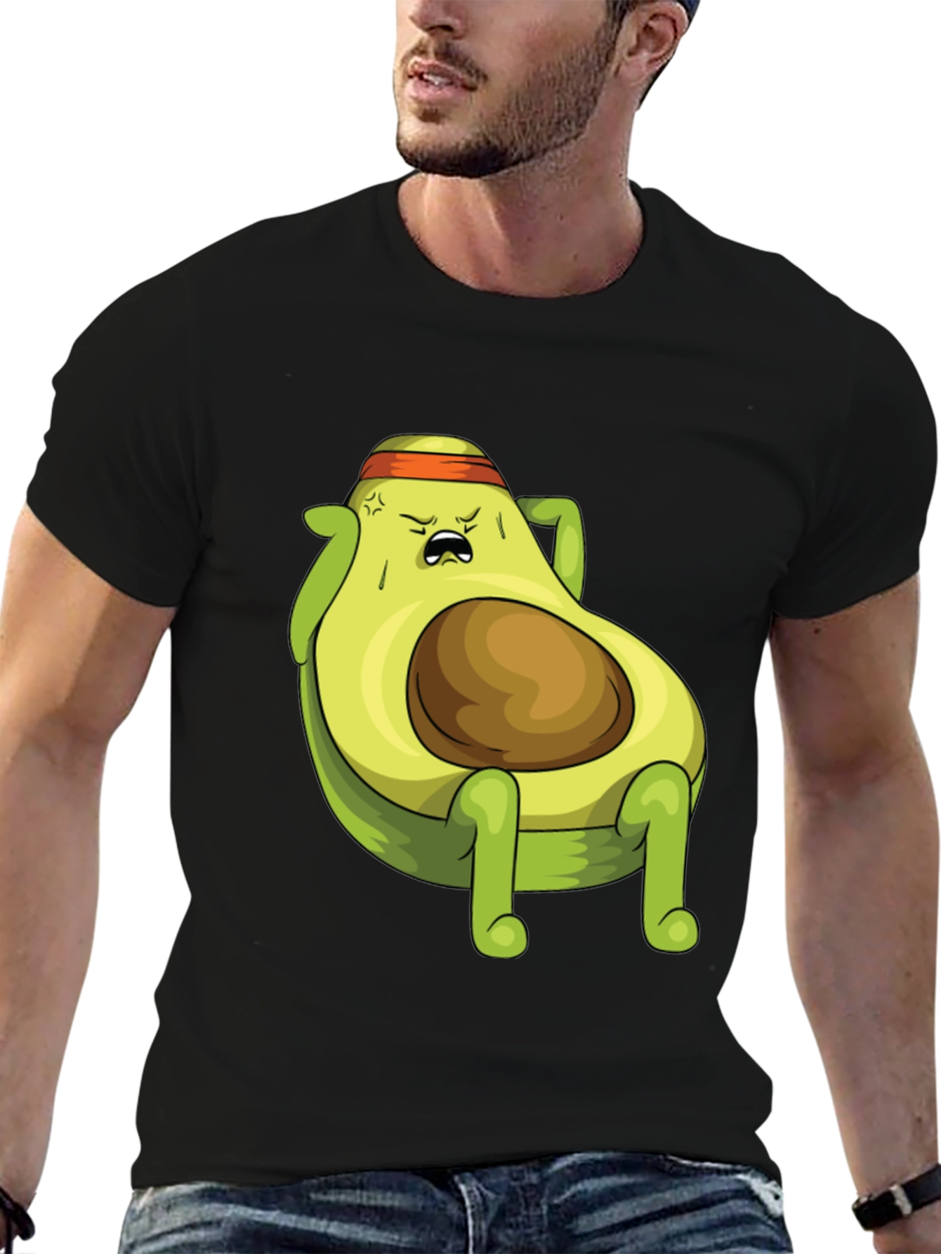 Avocado Gym Workout T-Shirt - Funny Fitness Tee