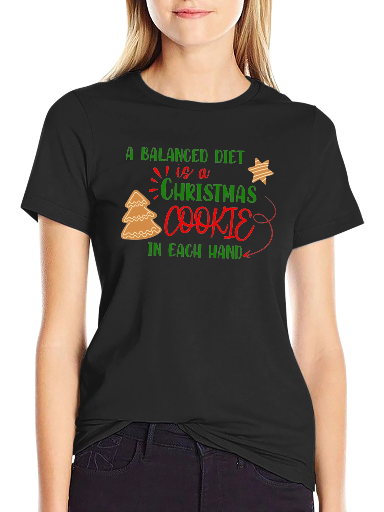 Christmas Cookie Balanced Diet T-Shirt