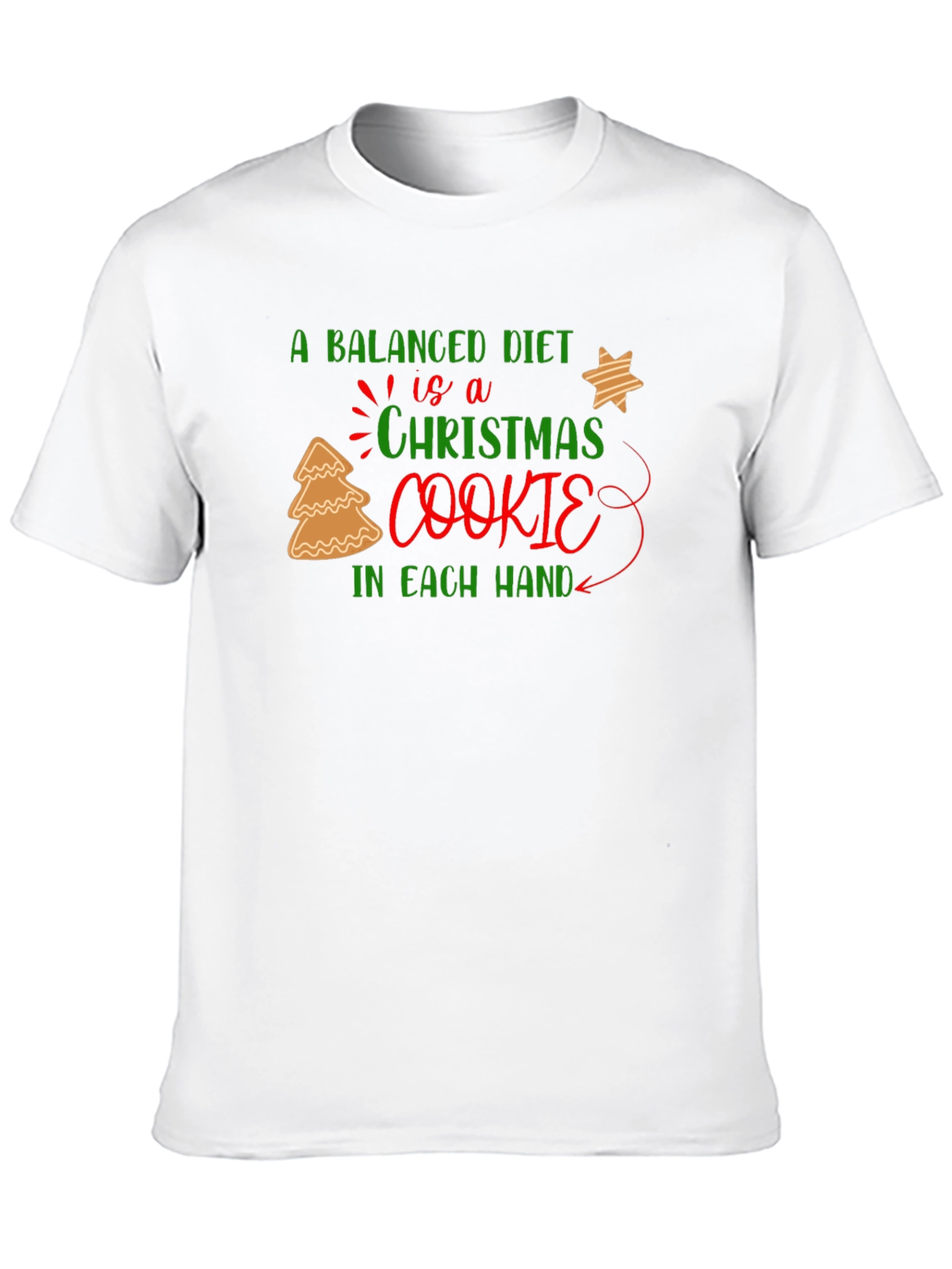 Christmas Cookie Balanced Diet T-Shirt