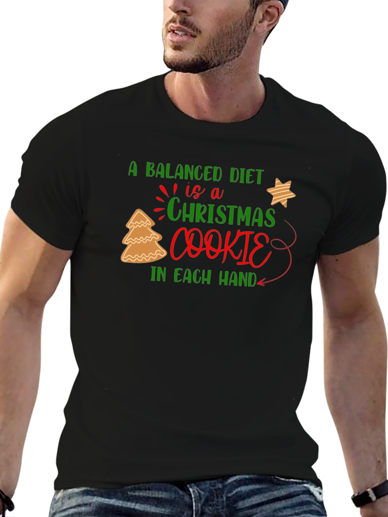 Christmas Cookie Balanced Diet T-Shirt
