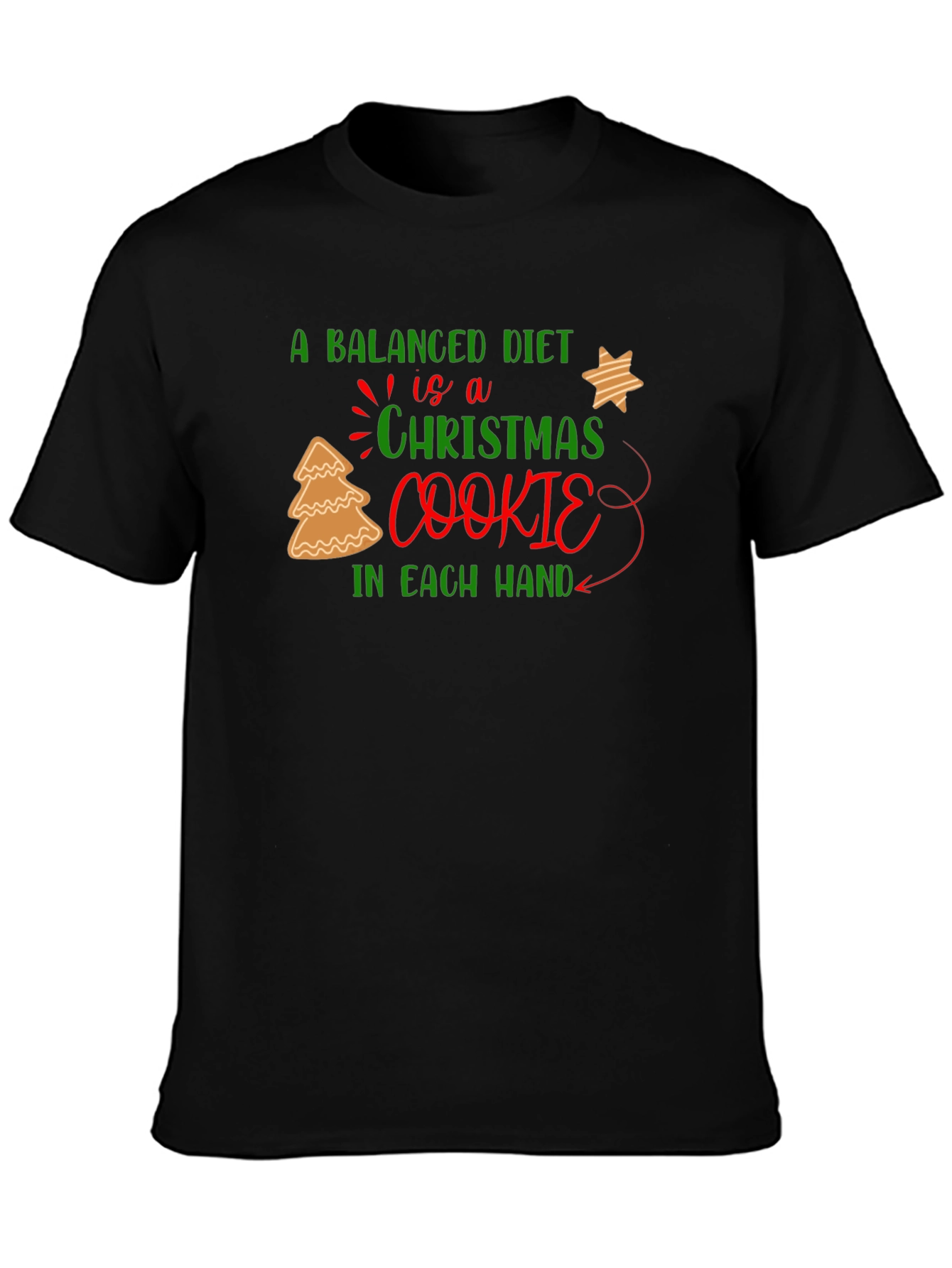 Christmas Cookie Balanced Diet T-Shirt