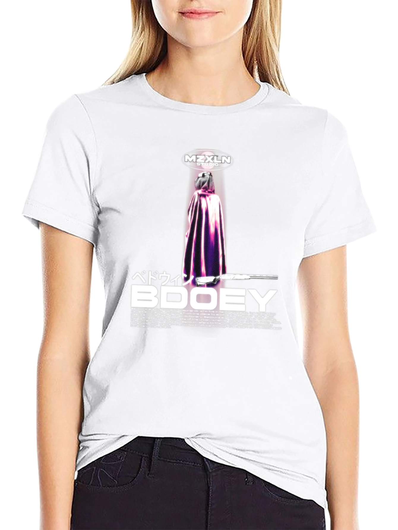 MZXLN Studio Bedouin BDOOEY Black Tee