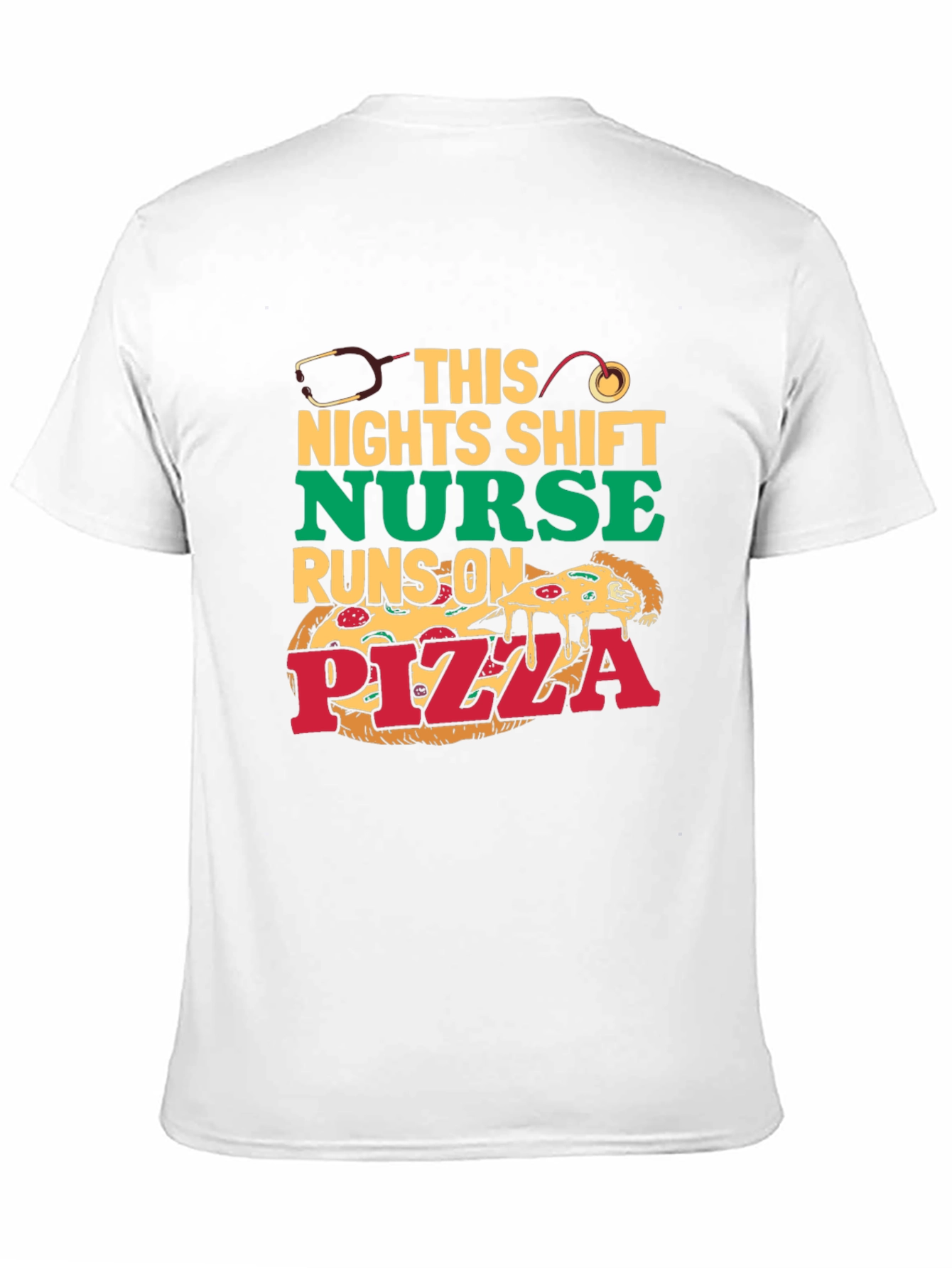 Nurse Pizza T-Shirt: Night Shift Humor