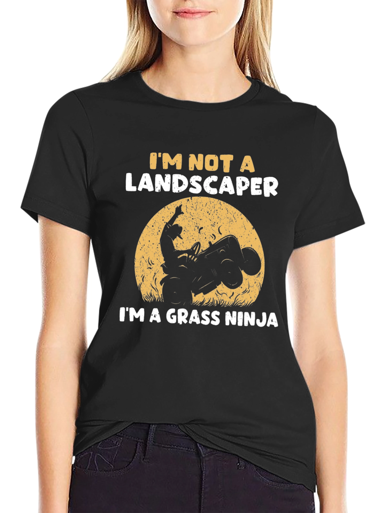 Grass Ninja T-Shirt - Funny Landscaping Tee